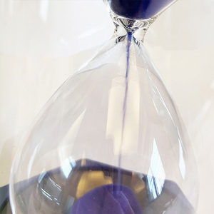 Hiện đại 30 cm Jumbo hình lục giác nhựa và thủy tinh lớn đồng hồ cát hẹn giờ cho trở lại trường học - Product Image 4