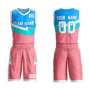 Ensemble de maillots de basket-ball pour hommes, respirant, de haute qualité, personnalisable avec logo, impression par sublimation, design OEM, couleur personnalisée - Product Image 4