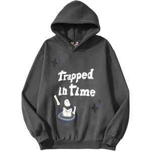 Sudadera con capucha con estampado de soplo personalizado Unisex 6XL 500gsm Jersey de gran tamaño de lana de peso pesado con cuello con capucha Conjunto de pantalones de chándal de invierno con capucha - Product Image 4