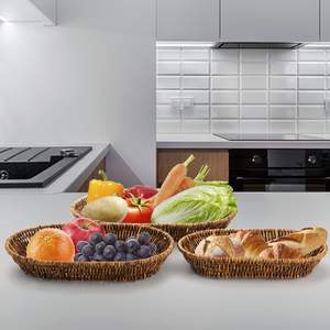 Canasta de mimbre tejida a mano Natural de alta calidad, cesta de frutas para fabricación de utensilios de cocina en Vietnam - Product Image 6