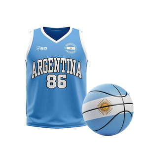 Barato al por mayor México Canadá Argentina EE. UU. Bandera patrón hombres Jersey envío gratis personalizado baloncesto equipo Logo número chaleco - Product Image 2