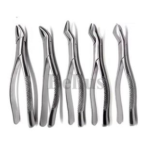 Fórceps dentales de extracción de molares inferiores de alta precisión, instrumentos profesionales de cuidado bucal de acero inoxidable, mango dentado duradero - Product Image 5