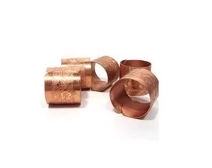 แหวนทองแดงสีโรสโกลด์ทำมือสุดหรูทำด้วยมือโลหะ (ทองเหลือง) ดีไซน์คลาสสิกสำหรับโต๊ะงานแต่งงานหรืองานเลี้ยงรุ่นใหม่ - Product Image 1