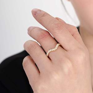 Anillo Elegante con Diamante Redondo Refinado, Corte Brillante, Diamante Cultivado en Laboratorio D-F VVS1-VS2, en Oro de 14K y 18K, para Uso Diario - Product Image 3