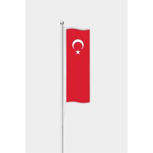 Customizable Outdoor Vertical Trkiye <b>Flag</b> Digital Aluminum <b>Pole</b> Nylon Silk Automotive Insurance Education Travel Agency - Product Image 1