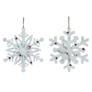 2024คริสต์มาสเครื่องประดับโลหะชุบสังกะสีแบบแฮนด์เมดต้นคริสต์มาสแบบแขวนรูปดาว - Product Image 6