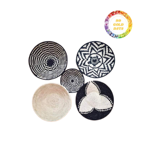 Produit chaud personnalisé à la main mur panier jonc de mer Art mural jonc de mer plaque pour décoration murale plaque suspendue - Product Image 1