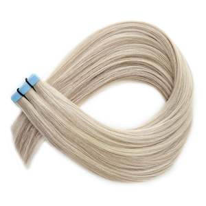 สีผมต่อแบบตรงจากผมมนุษย์เรมี่ # 17/1001 สีเบจเย็นผสมสีบลอนด์มุก - Product Image 1