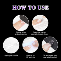 504 pièces/boîte pointes d'extension d'ongles en Gel souple artificiel avec boîte d'emballage ABS naturel Transparent court couverture complète pointes d'ongles