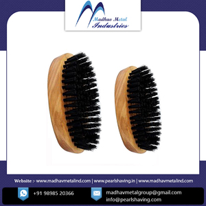 แปรงเคราไม้ขนาดกะทัดรัดพร้อมด้ามจับไม้ - Product Image 2