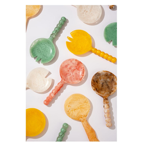 Juego de 2 cucharas decorativas indias hechas a mano, diseño único y cucharas comerciales para servir hoteles, nueva forma - Product Image 2