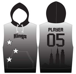 เสื้อฮู้ดแขนกุดสำหรับผู้ชายชุด100% ผ้าฝ้ายโพลีเอสเตอร์พิมพ์ลายซับลิเมชันเต็มรูปแบบงาน OEM - Product Image 1