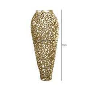 Antique Fancy Designer Prime Quality Metal Round Shape Attractive Look Home And Hotel Lobby <b>Decorative</b> Flower Vase From India - Product Image 4