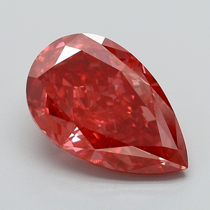 Diamant rose vif fantaisie certifié IGI, cultivé en laboratoire, taille poire, diamant non monté pour la vente en gros de bijoux fins - Product Image 1