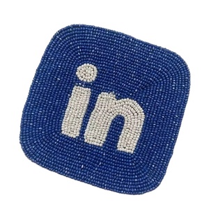 High quality antique multi beaded embroidery coaster & placemat handmade bead <b>table</b> <b>mat</b> dinning <b>table</b> decor <b>table</b> <b>mat</b> from india - Product Image 5