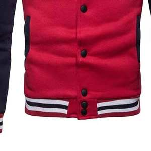 Veste universitaire personnalisée OEM ODM, veste de baseball avec patch en chenille, vente en gros, veste à manches en laine et en cuir PU, fabrication en usine - Product Image 5