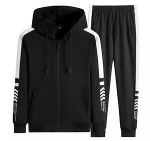 Custom Logo <b>White</b> Plain Jogger Sportswear Sets Unisex Blank Sweat Jogging Sweatsuit Men Track suit - Product Image 5