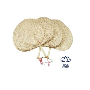 พัดใยต้นไผ่ต้นปาล์มสานมือ,อุปกรณ์สำหรับปาร์ตี้ตั้งแคมป์เป็นมิตรต่อสิ่งแวดล้อมแบบดั้งเดิมเป็นมิตรกับสิ่งแวดล้อมสำหรับฤดูร้อน - Product Image 1