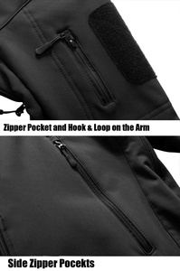 2024 prix usine Softshell veste Logo personnalisé de vêtements de travail nouvelle Softshell main veste pour homme - Product Image 5