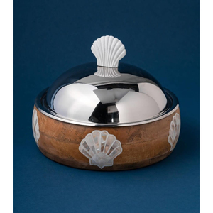 Decoración de Ramadán, artículos de comedor, olla caliente para servir alimentos, hecha de acero inoxidable con trabajo de nácar, olla caliente decorativa - Product Image 6