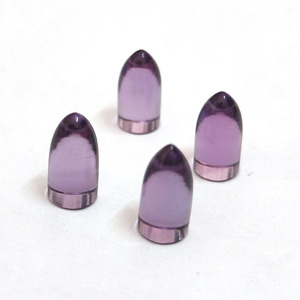 Améthyste 10x5mm pierre lisse en forme de balle Pierre précieuse libre de bonne qualité Pierre unie fantaisie 2.17 carat Pièce pour sertissage de bijoux - Product Image 3