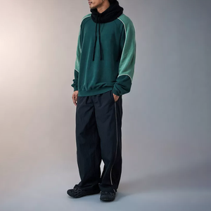 Sweats à capuche thermiques personnalisés avec impression bouffante tendance 100% coton pulls à capuche pour hommes couleur unie taille 6XL pour la saison d'automne - Product Image 2