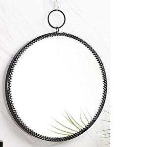Luxury <b>Wall</b> <b>Mirrors</b> for Home Office Decorative <b>Black</b> Round <b>Mirror</b> with Hanging Chain for Home Bathroom Bedroom Living Room - Product Image 5