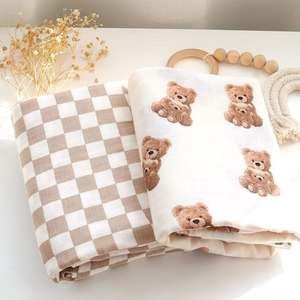 Manta de muselina de lujo para bebé, fabricante de algodón orgánico de 6 capas, ropa de cama infantil suave esencial - Product Image 6