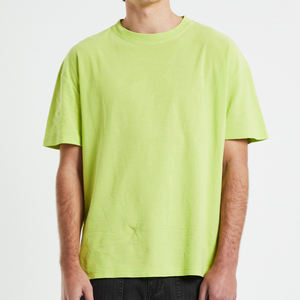 Venta al por mayor 100% algodón camiseta para hombres ajuste suelto impreso 300 hombres ropa a granel 100% algodón camiseta de gran tamaño camisas de la mejor calidad - Product Image 4