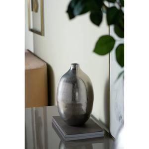 Vase décoratif en aluminium avec des rayures argentées, décoration intérieure et extérieure, décoration de table, vase argenté, vase en métal pour table, décoration de la maison - Product Image 5
