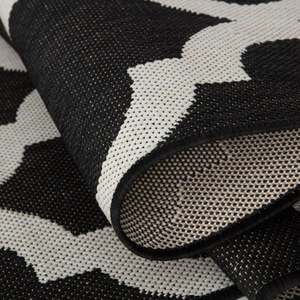 <b>Outdoor</b> Reversible Braided <b>Rug</b> Washable Polypropylene Classic Black 400B - Product Image 3