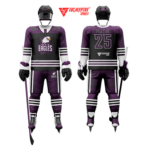 Maillots de hockey sur glace respirants personnalisés |   Concevez vos propres uniformes d'équipe professionnels, couleurs et logo personnalisés |   Impression par sublimation 100% - Product Image 2