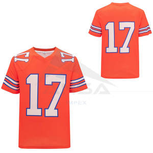 เสื้อฟุตบอลอเมริกันพิมพ์โลโก้โพลีเอสเตอร์ คุณภาพสูง ดีไซน์ล่าสุด แบบยูนิเซ็กส์ สำหรับทีมชายและหญิง - Product Image 6