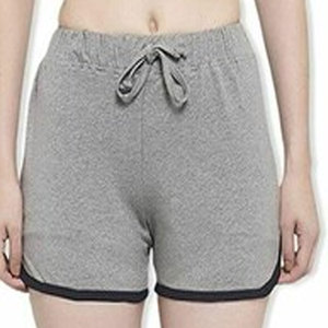 Femmes taille haute coton polaire Shorts confortable poids lourd français éponge respirant Gym décontracté grande taille fourrure Logo décoration - Product Image 5