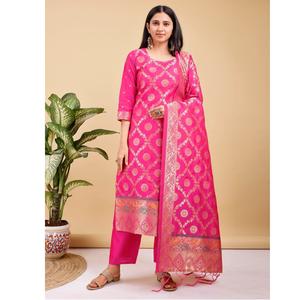 Vente en gros de vêtements ethniques, ensemble kurta pantalon dupatta pour les fêtes, les mariages, les fonctions traditionnelles et les fêtes, salwar kameez - Product Image 1