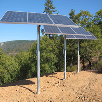Rastreador solar de un solo eje HB-ApvS Sistema de seguimiento automático y manual con algoritmo solar de alta precisión