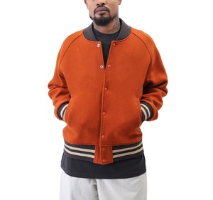 Venta al por mayor chaquetas formales de lana para hombres con bordado personalizado chaqueta de béisbol universitaria de poliéster transpirable con envío frontal DDP - Product Image 4