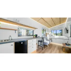 TinyMobile Modèle J01 Atelier de 40 pieds en acier et revêtement métallique, capacité 23 personnes, avec toilettes à macération pour maisons, hôtels, entrepôts, commerces - Product Image 4