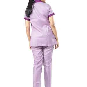 Uniformes Médicos de Enfermera con Diseños Nuevos en Oferta, Conjuntos de Uniformes de Algodón de Punto para Personal de Hospital, Color Negro y Estampado Sólido - Product Image 3