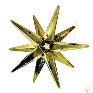 Estrella Merkaba de 12 Puntas Tallada a Mano en Pirita Natural, Gema Tallada, Estilo Feng Shui, Decoración para el Hogar, Producto Espiritual para Meditación - Product Image 3