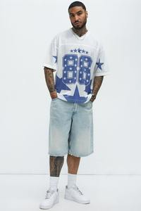 Camiseta de Verano Personalizada 2025 con Estampado Digital, Talla Grande, para Hombre, Estilo Casual, Cuello en V, Manga Corta, para Fútbol - Product Image 2