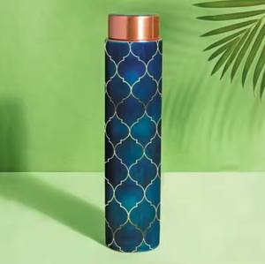 Custom Made Copper <b>Bottles</b> Plain Classic Shiny Finished Metal <b>Water</b> <b>Bottle</b> - Product Image 3