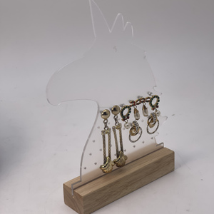 Organisateur de bijoux en acrylique découpé au laser de qualité supérieure, taille et couleur personnalisables, support élégant pour la présentation de boucles d'oreilles et d'accessoires - Product Image 2