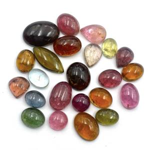 Cabochon Multi Tourmaline Mix Taille et Forme Cabochon de pierres précieuses en vrac 2-115mm Tourmaline naturelle pour la fabrication de bijoux - Product Image 2