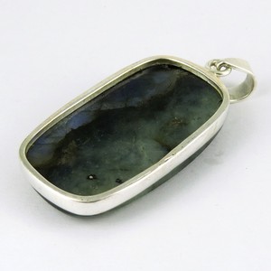 Colgantes de labradorita azul impecable, de Plata de Ley 925, joyería de plata de piedras preciosas, joyería de plata India - Product Image 3