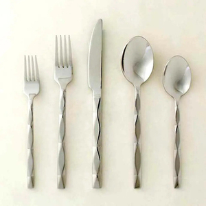 Cubiertos decorativos elegantes, vajilla de acero inoxidable, juego de cubiertos de mango largo, cubiertos, utensilios de cocina, cuchara de boda de la India - Product Image 2