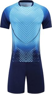 Maillot de football à manches courtes en polyester 100% Chemise et short d'entraînement Uniforme d'équipe sportive Vêtements de football - Product Image 2