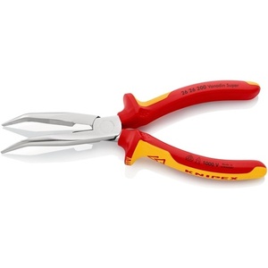 Pince à pêche à bec plat KNIPEX 200 mm avec poignées multi-composants VDE inclinées à 40° - Product Image 4