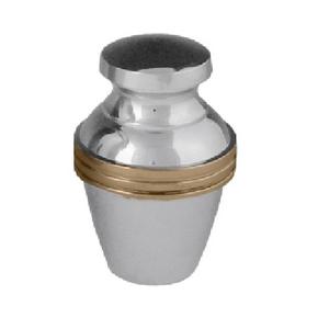 High Quality Brass Cremation <b>Keepsake</b> Urns With Engraving Black And Pewter Finished <b>For</b> Human <b>Ashes</b> Funeral Supply - Product Image 2