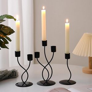 Portavelas de Metal minimalista al mejor precio, impresión personalizable para exhibición de mesa de Navidad en sala de estar o dormitorio - Product Image 3